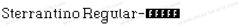 Sterrantino Regular字体转换